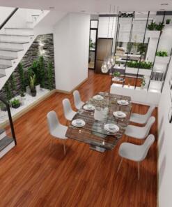 Sàn Gỗ Hansol HS1501 màu đỏ chống nước tốt