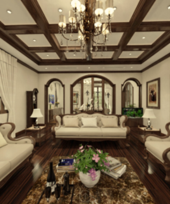 Sàn Gỗ màu trầm đẹp Hansol kháng khuẩn HS1503 Hình 2