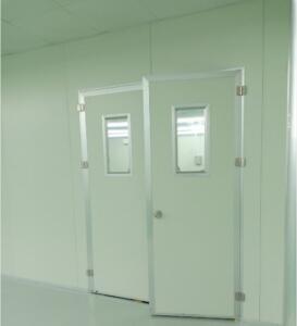 Cửa panel 2 cánh mở